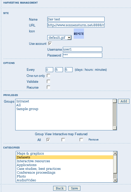 Adding a web DAV node