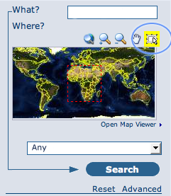 Interactive Area Of Interest map